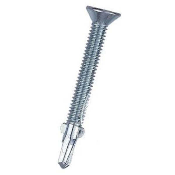 Grip-Rite Sheet Metal Screw, #12 x 2-1/2 in, Flat Head Phillips Drive NPF12212P1